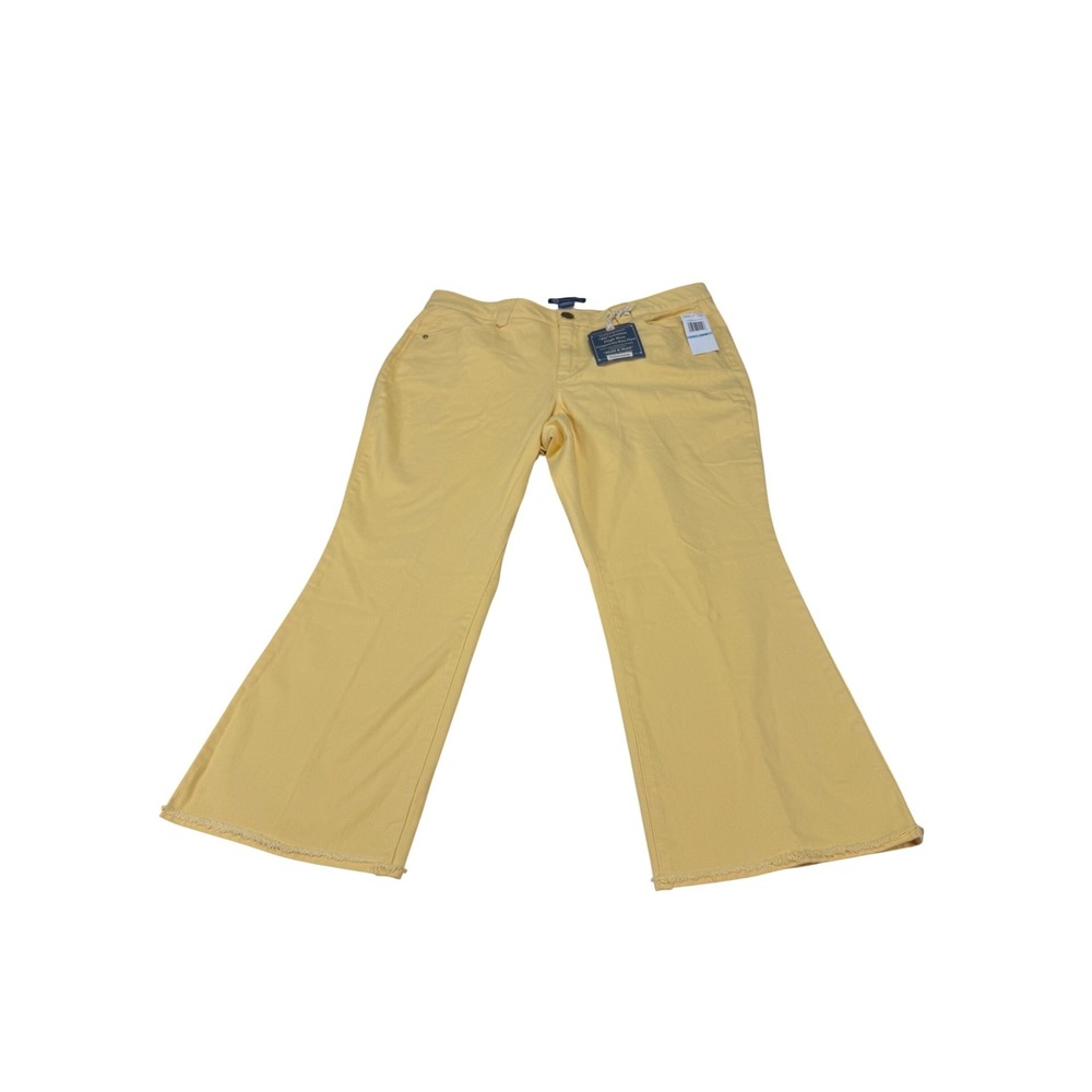 Democracy Absolution High Rise Cropped Itty Bitty Flare Pants Yellow 20W New‎